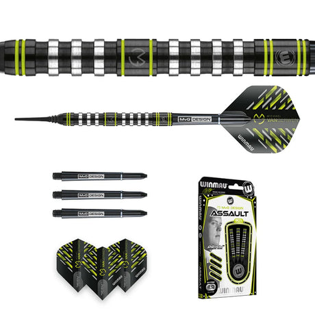 Michael Van Gerwen MVG Assault 90% Tungsten Soft Tip Darts by Winmau - view 5