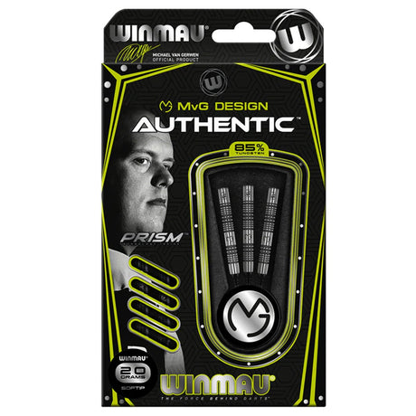 Michael Van Gerwen MVG Authentic 85% Tungsten Soft Tip Darts by Winmau - view 4