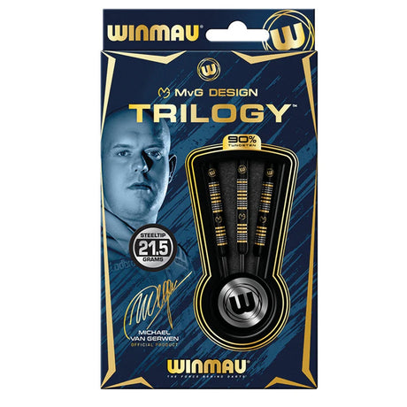MVG Trilogy 90% Tungsten Steel Tip Darts by Winmau - view 4