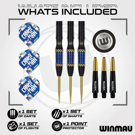 Winmau Rashad Sweeting 90% Tungsten Steel Tip Darts - view 2