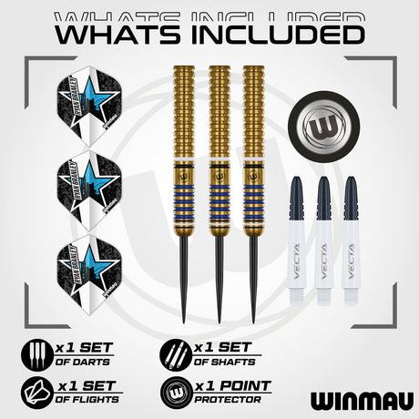 Winmau Ryan Branley 90% Tungsten Steel Tip Darts - view 2