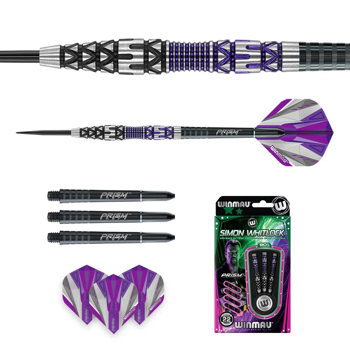 Simon Whitlock Special Edition 90% Tungsten Steel Tip Darts by Winmau - view 3