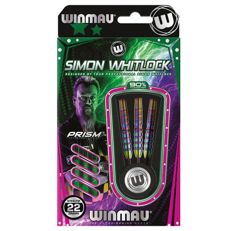 Simon Whitlock 90% Tungsten World Cup Rainbow SE Edition Steel Tip Darts by Winmau - view 5