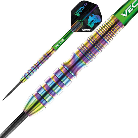 Simon Whitlock 90% Tungsten World Cup Rainbow SE Edition Steel Tip Darts by Winmau - view 2